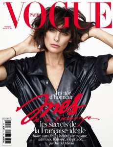 Inès de La Fressange by Mert &amp; Marcus Vogue Paris Dec 2014 Jan 2015