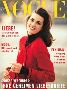 Yasmin Le Bon by Robert Erdmann Vogue Deutsch December 1990