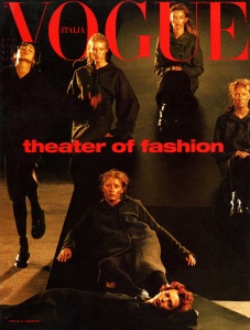 Audrey Marnay Maggie Rizer & Karen Elson by Steven Meisel Vogue Italia October 1998