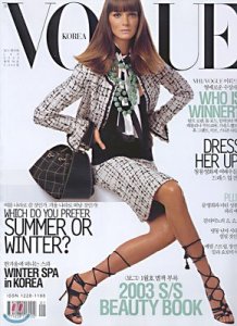 Carmen Kass by Steven Meisel Vogue Korea January 2003