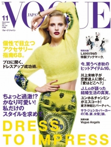 Lara Stone by Mario Sorrenti Vogue Japan November 2011