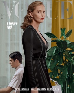 Lauren Hutton by Steven Klein Vogue Italia October 2017
