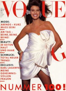 Linda Evangelista by Patrick Demarchelier Vogue Deutsch November 1987